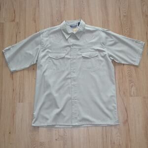 NWT Exsto Short Sleeve Button Down Shirt Size XXL